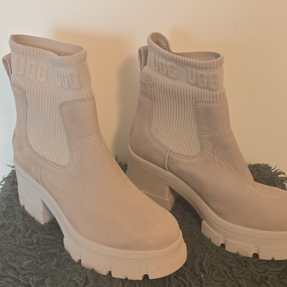 UGG Women's Tan Heeled Boots